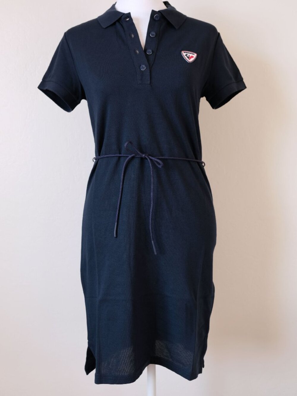 NWT Rossignol Women’s Classic Polo Dress, short sleeves, Navy, Size S